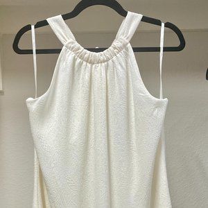 BCBGMAXAZRIA Off white Jacquard Patterned Dress